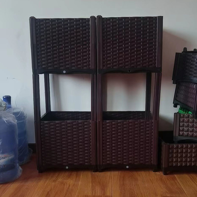 PVC حديقة الخضروات البلاستيكية في الهواء الطلق مربع زهرة مربع