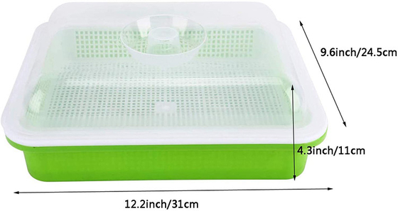 صواني PP Microgreen قابلة لإعادة التدوير مع غطاء غطاء استخدام المطبخ